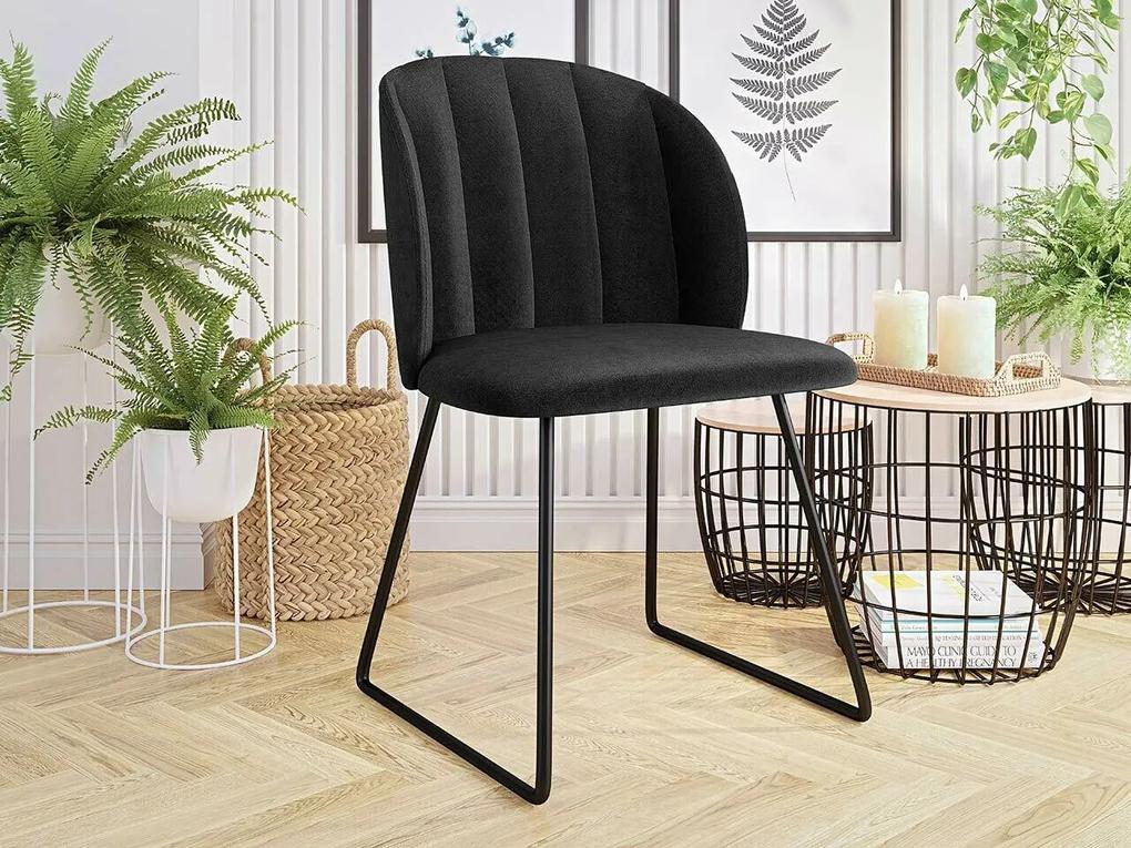 Καρέκλα Comfivo 101, Μαύρο, 80x52x58cm, 8 kg, Ταπισερί, Μεταλλικά | Epipla1.gr