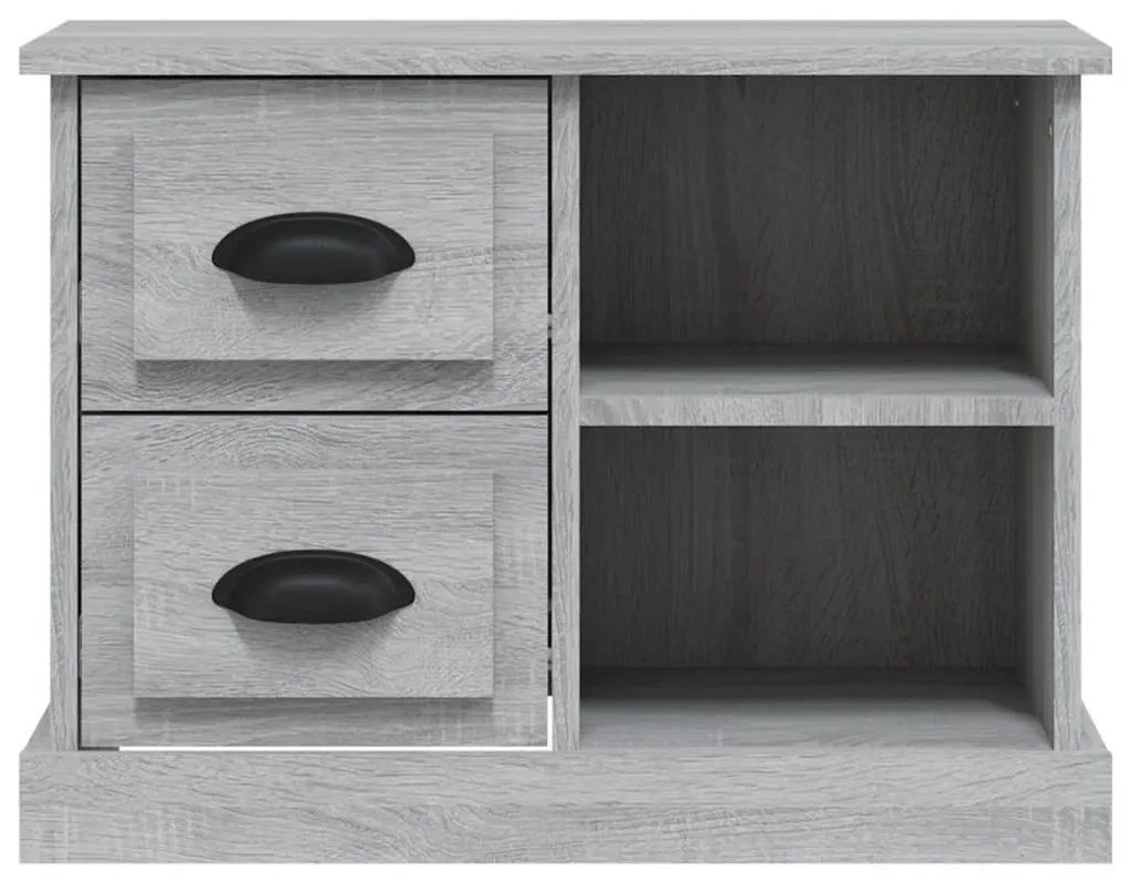 vidaXL Κομοδίνο Γκρι Sonoma 60 x 35,5 x 45 εκ.