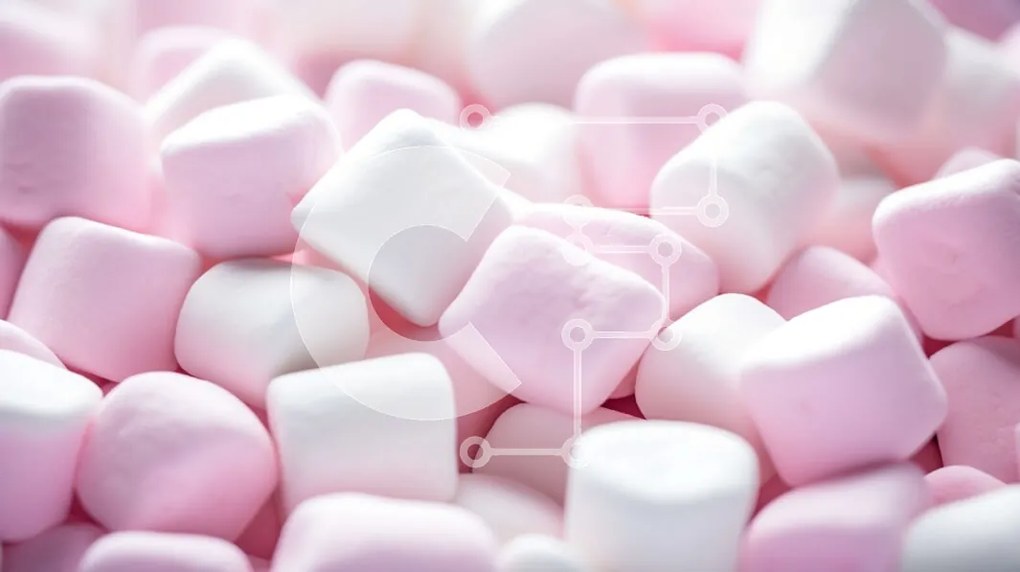 Intra Συλλεκτικό Ξύλινο Παζλ Plywood  4mm - Ροζ και Λευκά Marshmallows Σε Ξύλινο Κουτί - Διαστάσεις: 10x10 cm – 25 κομμάτια