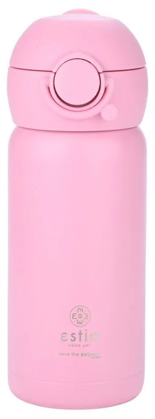 Estia 01-23515 Παγούρι Παιδικό Ισοθερμικό 350ml Ανοξείδωτο Ατσάλι, Candy Pink