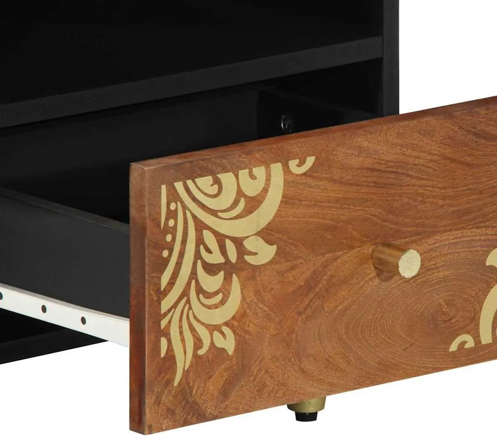 vidaXL Τραπεζάκι σαλονιού Μέλι Καφέ 80 x 54 x 40 εκ Στερεό ξύλο μάνγκο