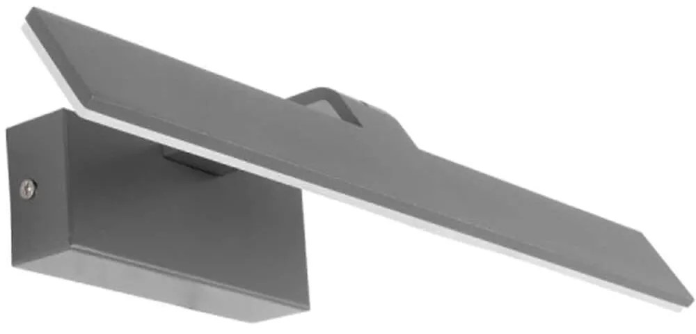 Φωτιστικό Τοίχου - Απλίκα Mirror 60513 42x5x15cm Led 1440lm 12W 4500K Grey GloboStar Μέταλλο