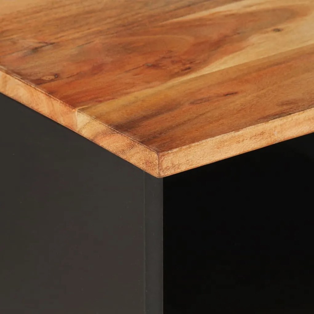 vidaXL Έπιπλο Τηλεόρασης 100x33x46 εκ. Μασίφ Ξύλο Ακακίας &amp; Επεξ. Ξύλο