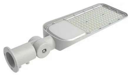 Φωτιστικό Δρόμου LED SLIM 50W 100° 6000lm IP65 Samsung Chip Ψυχρό Λευκό Γκρι 20425 VTAC-20425-Γκρι 20425