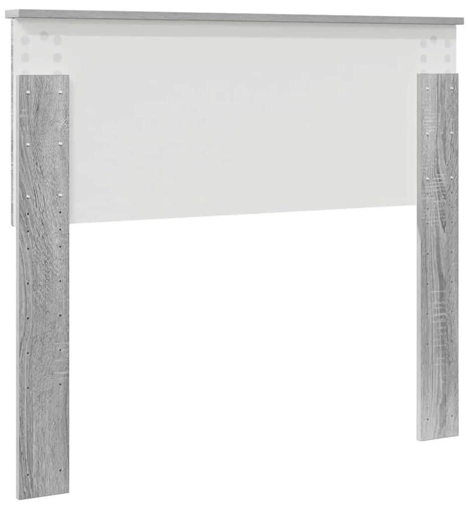 vidaXL Κεφαλάρι με κεφαλάρι Γκρίζο Σονομα 100 cm Επεξεργασμένο ξύλο