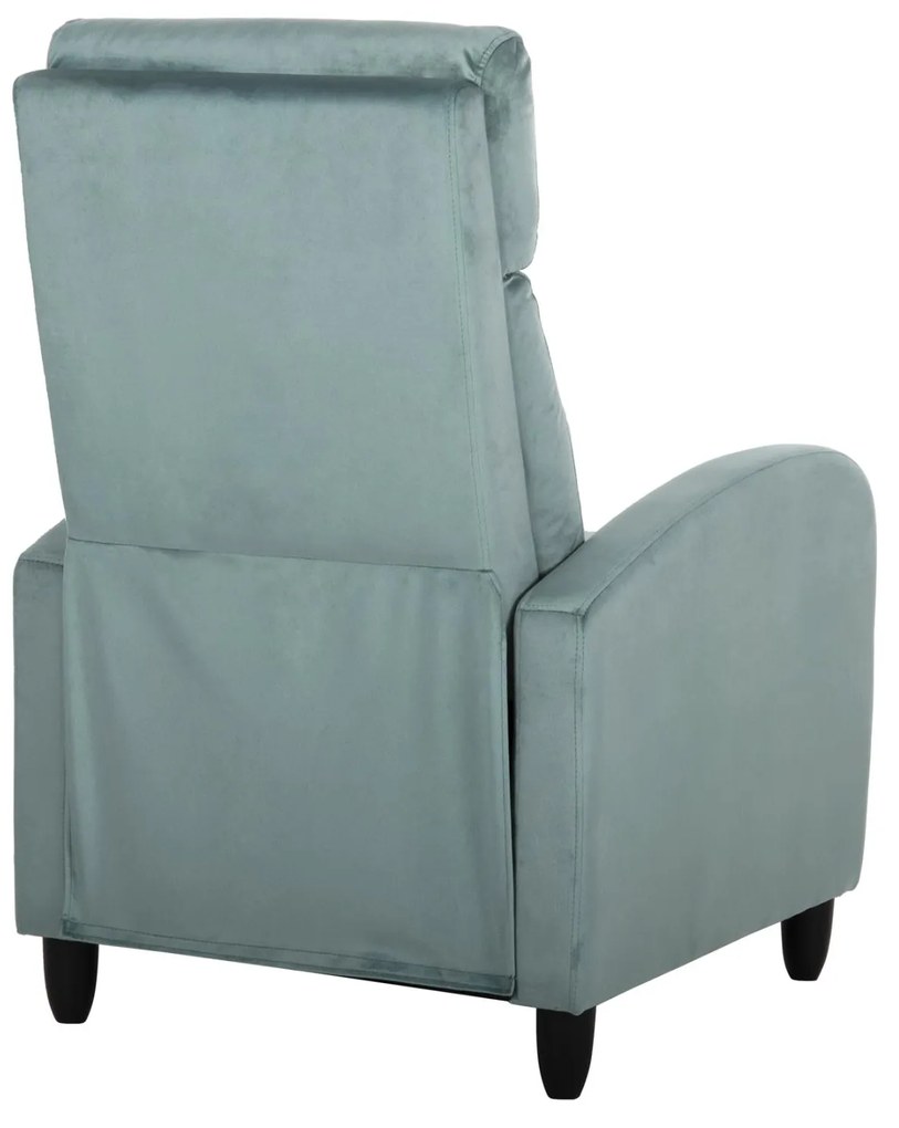 Πολυθρόνα HIBER RELAX C9782.07 Φυστικί Βελούδο 67,5x90x104Υ εκ. 67.5x90x104 εκ.