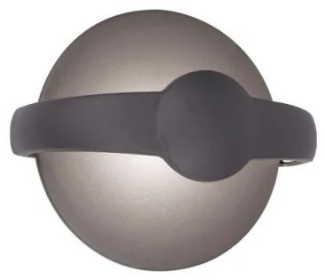 Απλίκα Φωτιστικό Τοίχου LED 12W 3000K IP65 Φ18,3 Mayorka Viokef-4298700-Ανθρακί 4298700