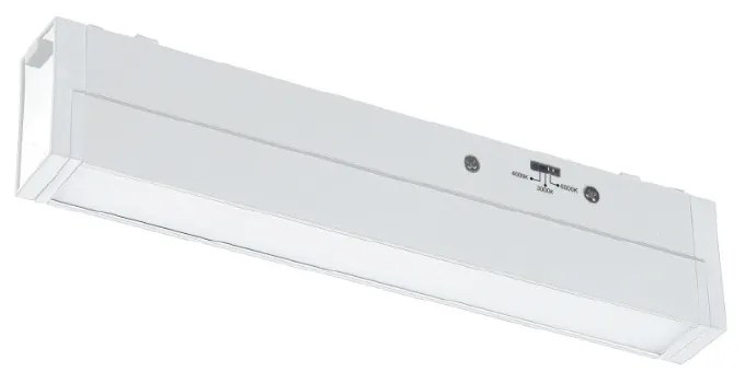 Γραμμικό φωτιστικό LED 20W 3CCT για ultra thin ράγα σε λευκή απόχρωση D:62X2,6X4,8cm (TMU0170-White) - TMU0170-White