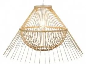 Κρεμαστό Φωτιστικό Οροφής E27 Rattan Φυσικό 124-01337-04 Luma Lighting 124-01337-04 Μπεζ