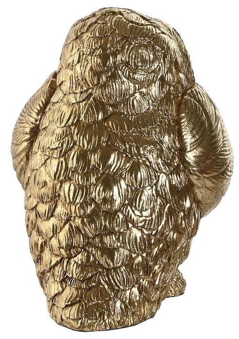 Διακοσμητική Φιγούρα Home ESPRIT Χρυσό Κουκουβάγια 11 x 11 x 15 cm (3 Μονάδες)