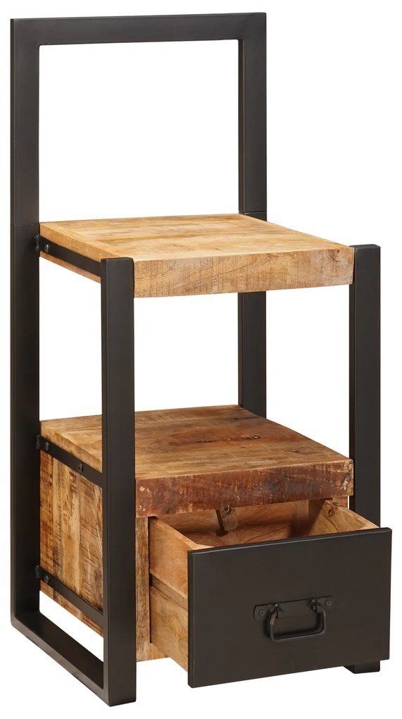 vidaXL Βάση Ρούχων με συρτάρι Καφέ 40 x 40 x 90 cm Μασίφ ξύλο μάνγκο
