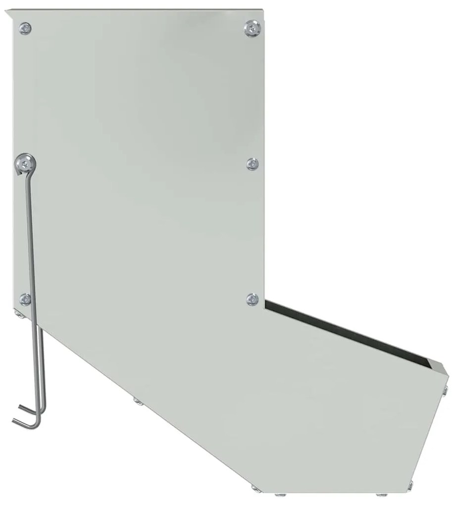 vidaXL Ταΐστρα Χαμστεριών Ασημί 12,5 x 26 x 28,5 εκ