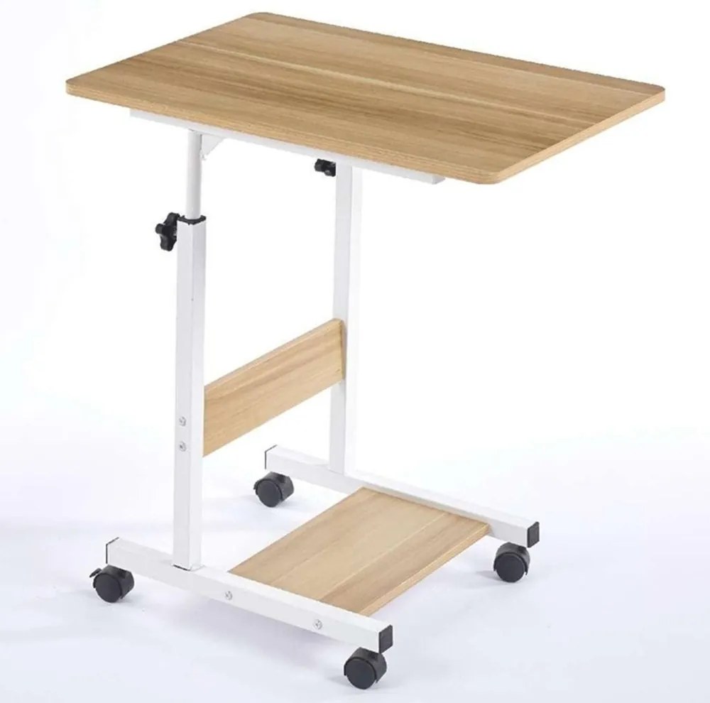 Τραπεζάκι Helper 09.0622 60x40x60/85cm White-Natural Zita Plus