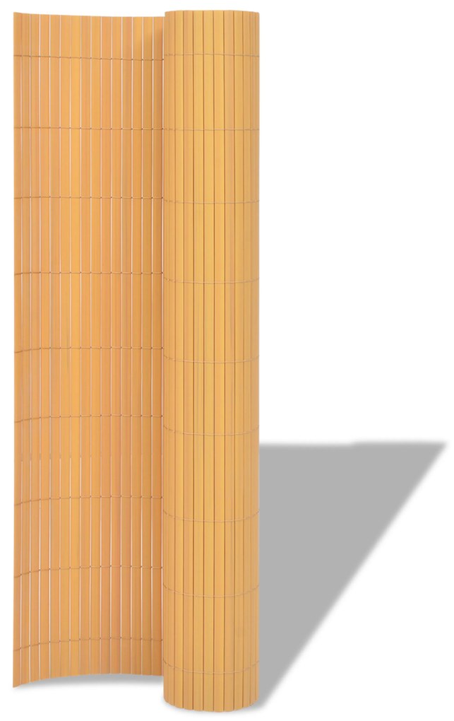 vidaXL Φράκτης Κήπου Διπλής Όψης PVC 150x300 εκ. Κίτρινος