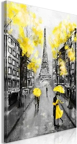 Πίνακας - Paris Rendez-Vous (1 Part) Vertical Yellow - 60x90