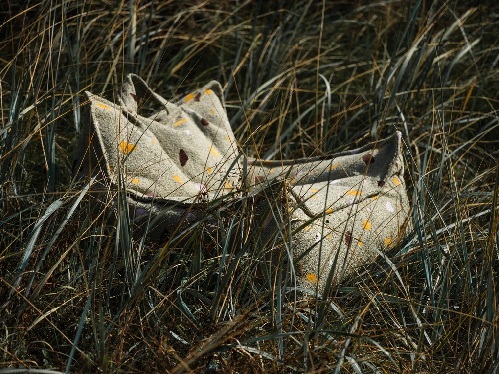 Terrazzo Πουφ Υφασμα Μπουκλε / Σενιλ Ανοιχτό Πράσινο