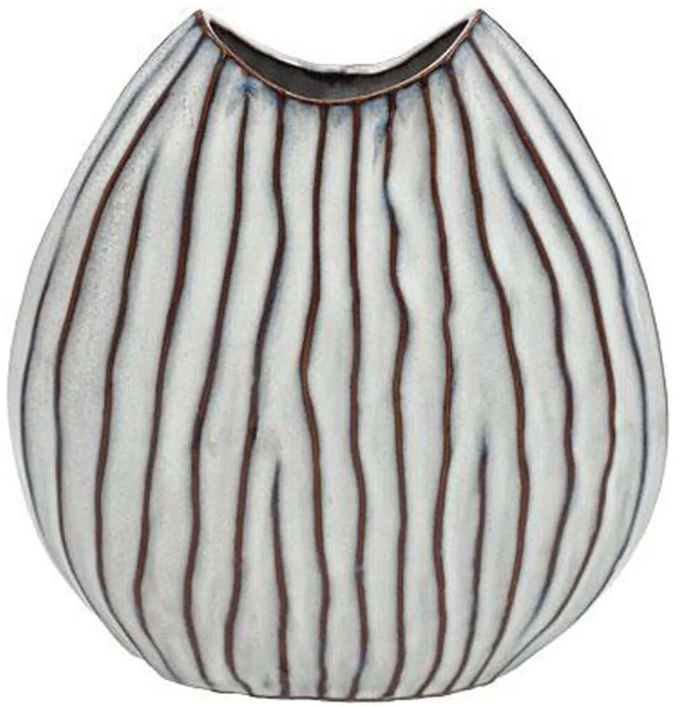 Βάζο Κεραμικό 003-125-120 21x8x23cm White-Grey Κεραμικό