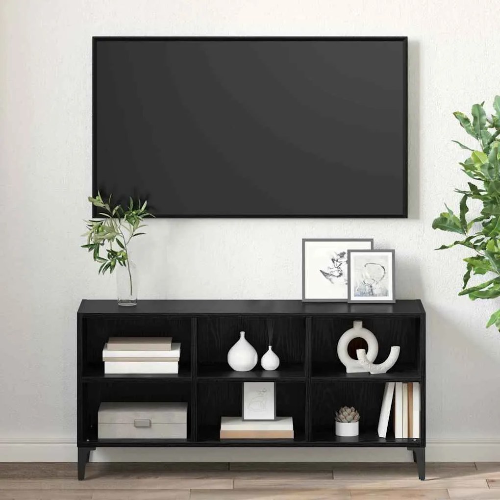 vidaXL Ντουλάπι TV Μαύρο 69.5 x 30 x 50 εκ. Επεξεργασμένο ξύλο