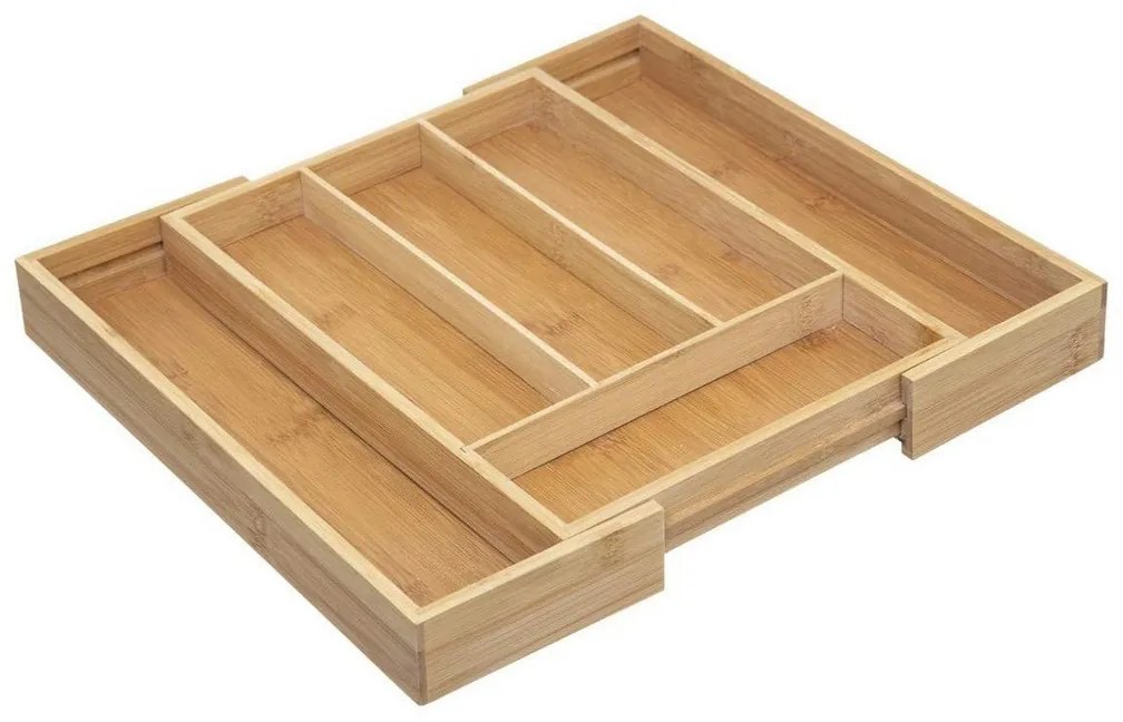 Οργανωτής Μαχαιροπήρουνων 5five Simply Smart Καφέ Φυσικό Ξύλο Bamboo 34 x 25 x 4,5 cm