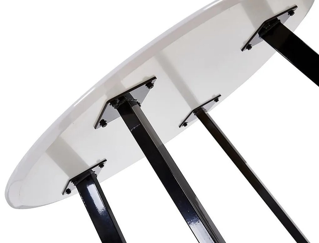 Τραπέζι Riverton 488, Μαύρο, 76cm, Ινοσανίδες μέσης πυκνότητας, Μέταλλο | Epipla1.gr