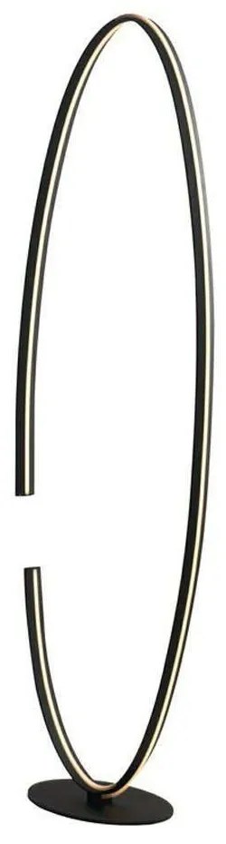Φωτιστικό Δαπέδου Clarke LED-CLARKE-PTC 32W Led 42x133cm Black Luce Ambiente Design Aluminium