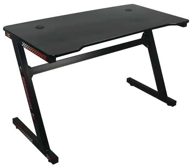 Gaming Γραφειο Τ.Carbon Steel Μαύρο . Διάσταση: 120x60x75cm