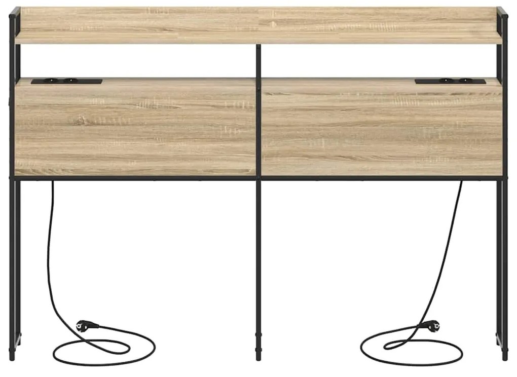 vidaXL Κεφαλάρι Αποθήκης με ράφι Sonoma Δρυς 140 cm Επεξεργασμένο ξύλο