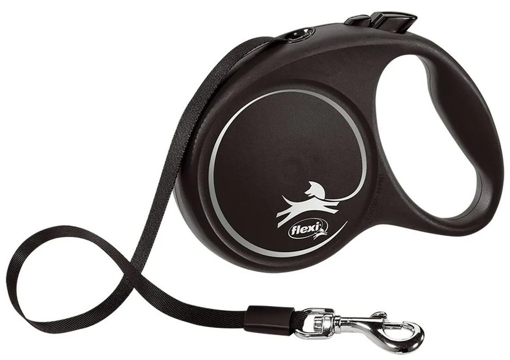 Λουρί Σκύλου Flexi BLACK DESIGN 5 m Μέγεθος S Silver
