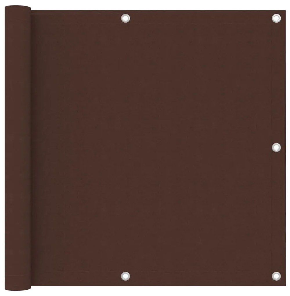 vidaXL Διαχωριστικό Βεράντας Καφέ 90 x 600 εκ. Ύφασμα Oxford