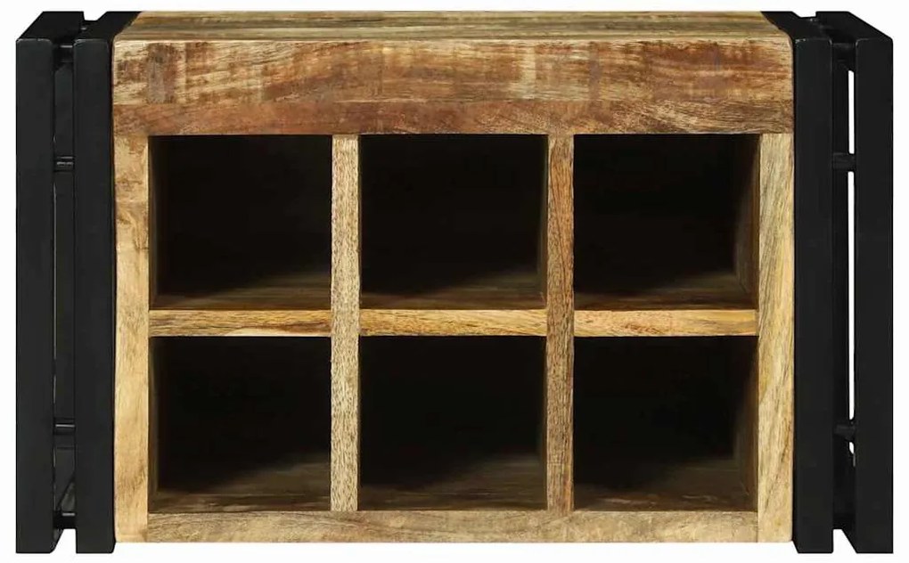 vidaXL Κρεμάστρα Κρασιού 46x35x27.5 εκ Μασίφ Ξύλο Τραχύ Μάνγκο
