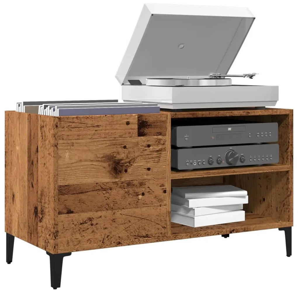 Δισκοθήκη Παλιό Ξύλο 84,5 x 38 x 48 εκ. από Επεξεργασμένο Ξύλο