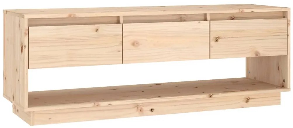 vidaXL Έπιπλο Τηλεόρασης 110,5 x 34 x 40 εκ. από Μασίφ Ξύλο Πεύκου