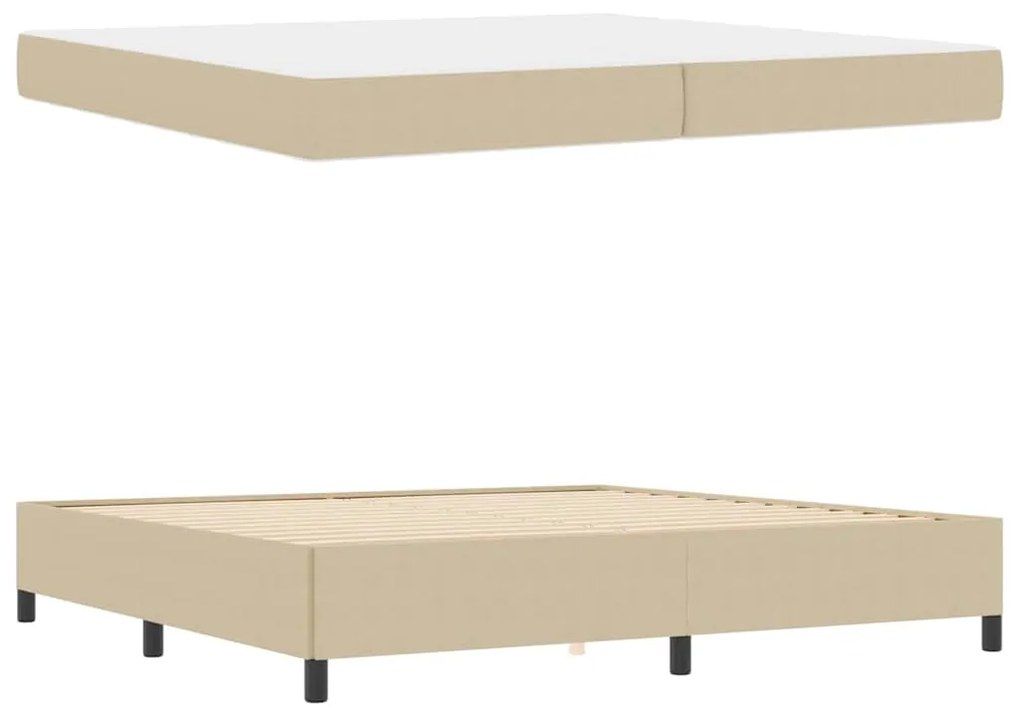 vidaXL Σκελετός Κρεβατιού Ανοιχτό γκρι 100 x 200 cm Βελούδο