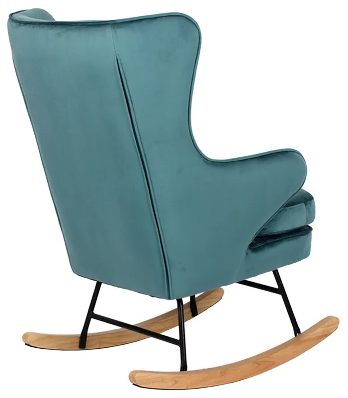ROCKER ΠΟΛΥΘΡΟΝΑ ΚΟΥΝΙΣΤΗ ΣΜΑΡΑΓΔΙ 71x86xH102cm - 01-3275