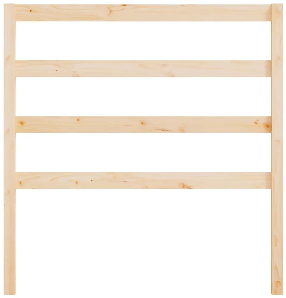 vidaXL Κεφαλάρι Κρεβατιού 95 x 4 x 100 εκ. από Μασίφ Ξύλο Πεύκου