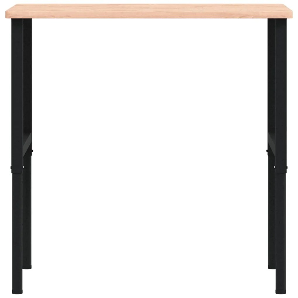 vidaXL Πάγκος Εργασίας Ορθογώνιος 100x60x(71,5-98) εκ Μασίφ Ξύλο Οξιάς