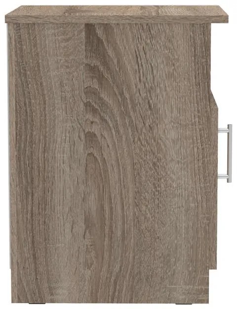 Κομοδίνο Galdow μελαμίνη σε καρυδί απόχρωση 80x45x60εκ 80x45x60 εκ.