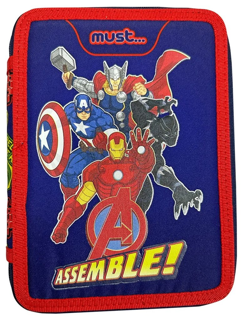 Κασετίνα Διπλή Γεμάτη (21x15x5) Must Avengers Assemble 506105