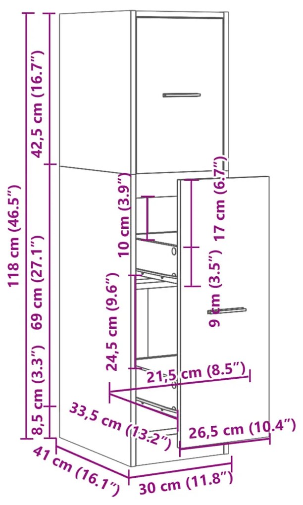 ΣΥΡΤΑΡΙΕΡΑ ΓΕΝΙΚΗΣ ΧΡΗΣΗΣ ΛΕΥΚΗ 30X41X118 ΕΚ. ΕΠΕΞ. ΞΥΛΟ 855160