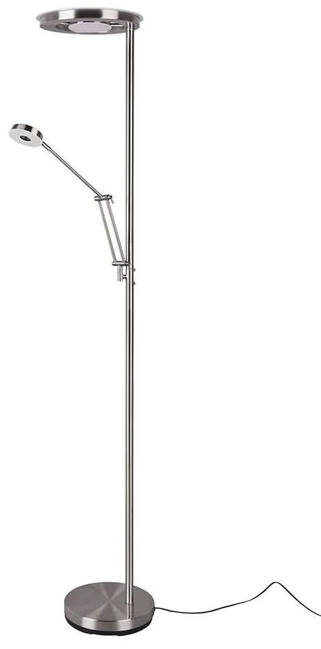 Φωτιστικό Δαπέδου Led Barrie 4000Lm, 600Lm 181x30cm Nickel Mat 424210307 Trio Lighting Metal