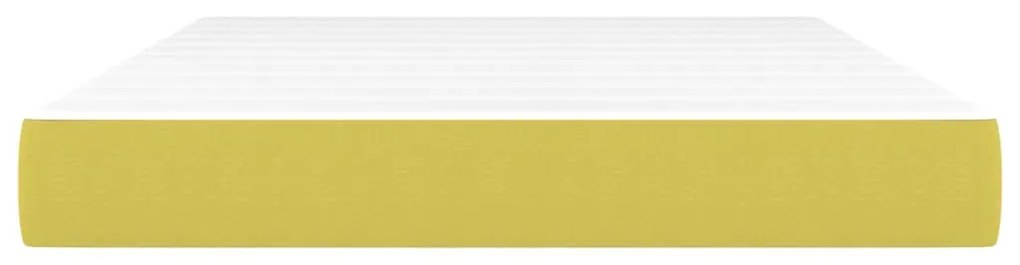 vidaXL Στρώμα με Pocket Springs Πράσινο 140x190x20 εκ. Υφασμάτινο