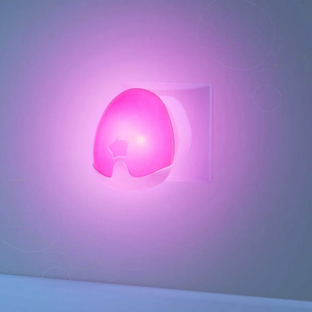 Παιδικό Φωτάκι Νυκτός LED Pabobo Αυτόματο Pink RG02-P-PBOPS