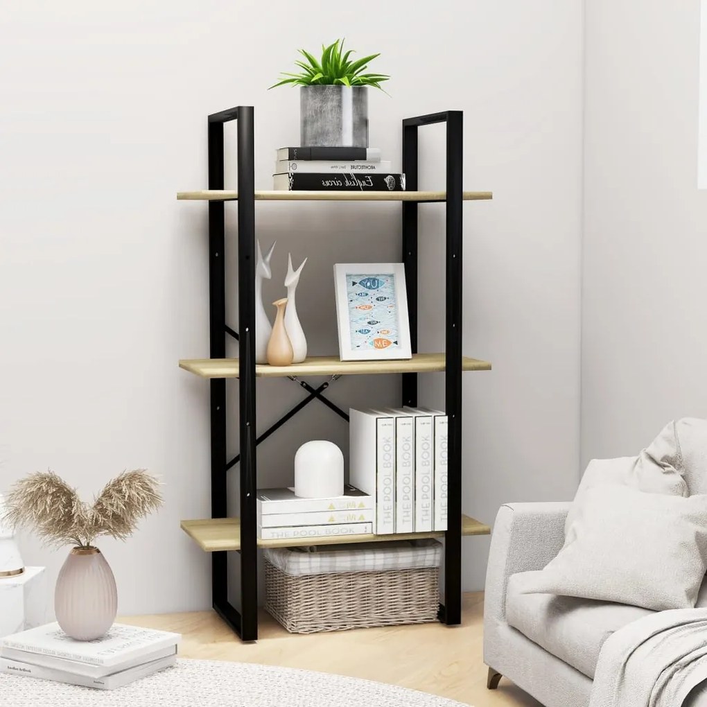 vidaXL Ράφι Αποθήκευσης Sonoma Δρυς 60 x 30 x 105 εκ. από Μοριοσανίδα