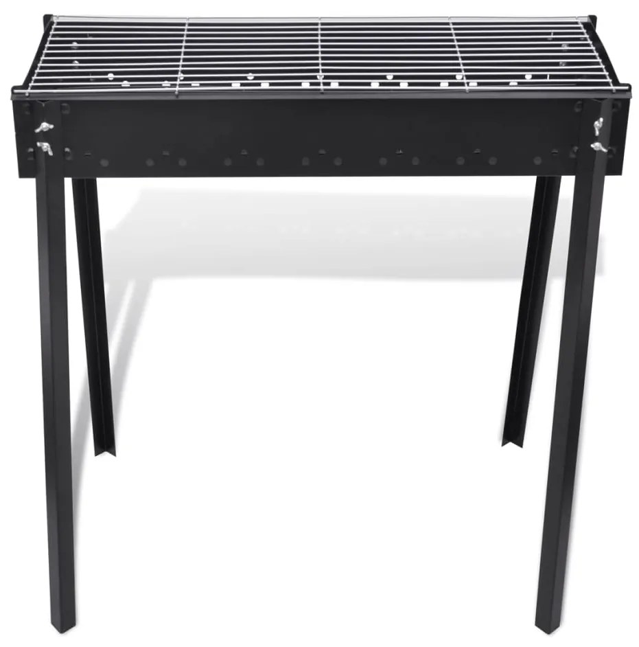 Ψησταριά BBQ για κάρβουνα Βάση ορθογώνια 75 x 28 cm - Μαύρο