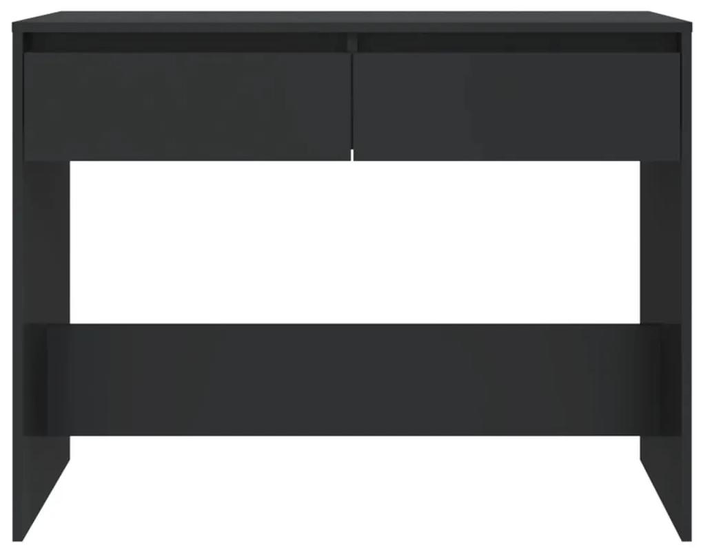 Τραπέζι Κονσόλα Μαύρο 100 x 35 x 76,5 εκ. από Μοριοσανίδα - Μαύρο
