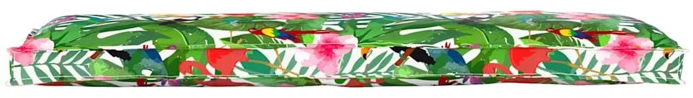 vidaXL Μαξιλάρι παλέτας για πάγκο Floral Πολύχρωμο 150 x 40 x 8 εκ.