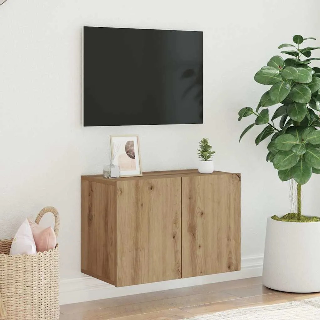 vidaXL Ντουλάπι Τοίχου Τηλεόρασης Artisian Δρυς 60 x 30 x 41 εκ.