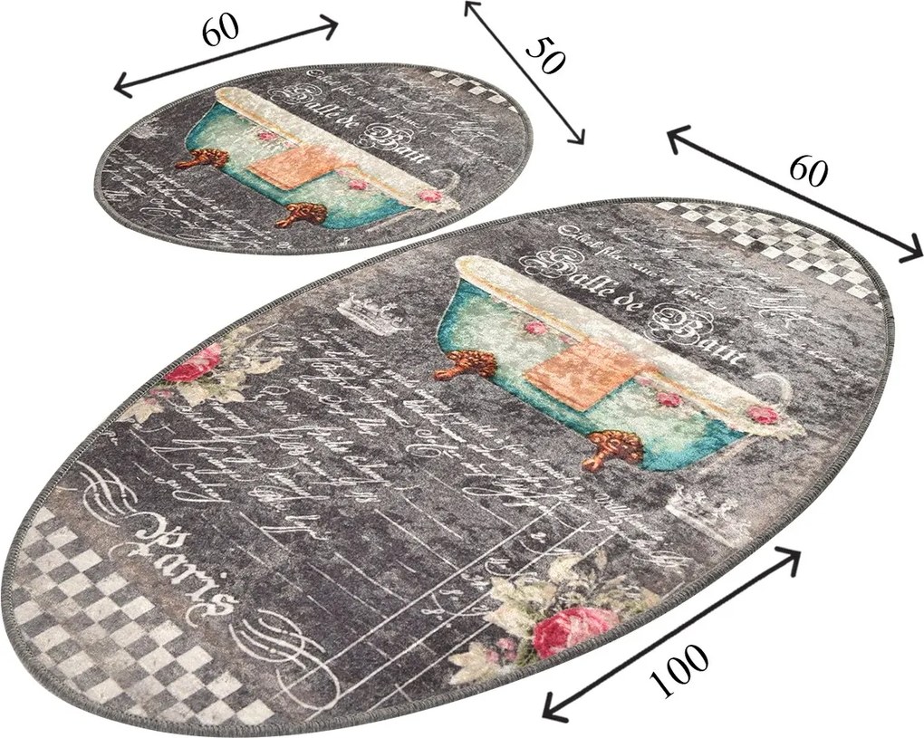 Bathmat Set (2 Pieces) Bain Multicolor