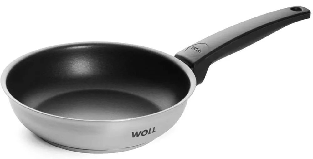 Τηγάνι Αντικολλητικό Concept 520NC 20cm Inox-Black Woll 20cm Stainless Steel