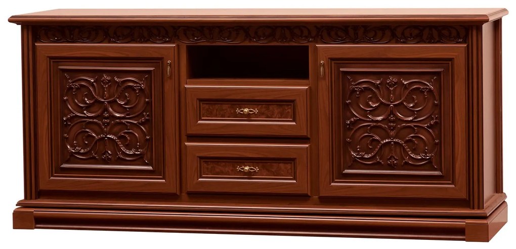 Ξύλινο Έπιπλο Τηλεόρασης HEGG Chesnut/MDF Provence Μ188.5xΠ48×Υ82.5